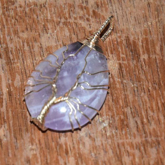 Oval rose quartz pendant | Jewelry - Picture 3 of 3